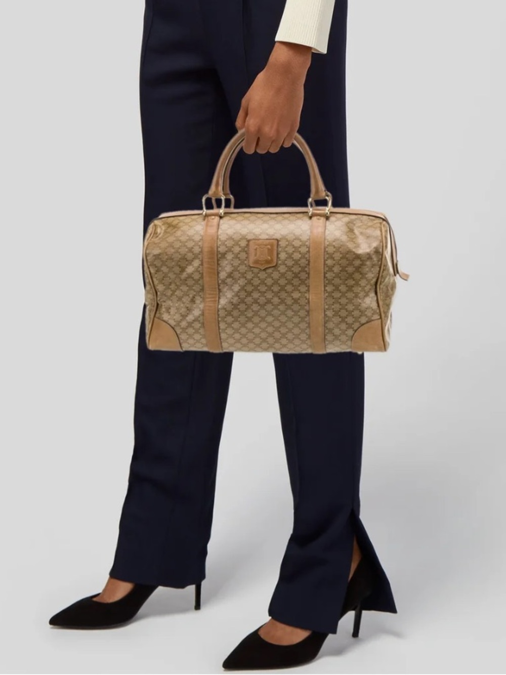 Celine Macadam Boston Top Handle Bag